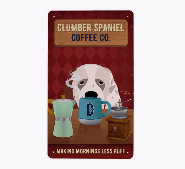 Dog Breed Coffee Co: Personalized {breedFullName} Metal Sign
